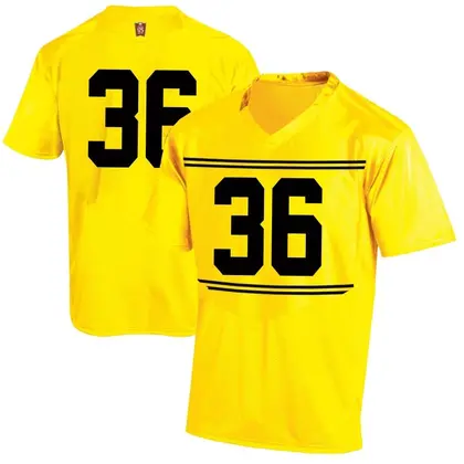 Game Men's Alec Hughes Maryland Terrapins Football College Jersey - Gold