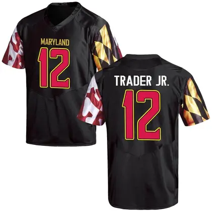 Game Men's Dante Trader Jr. Maryland Terrapins Football College Jersey - Black