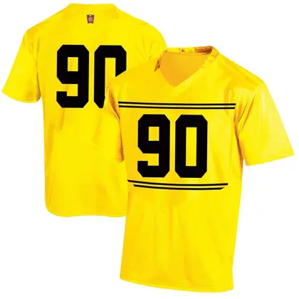Game Men's Delmar White Maryland Terrapins Football College Jersey - Gold