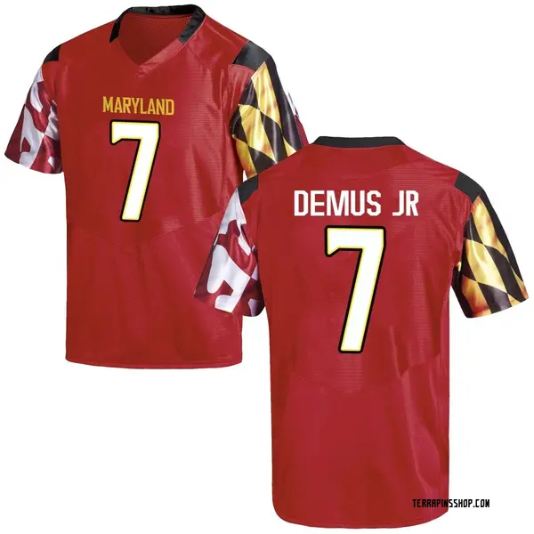 Game Men's Dontay Demus Jr Maryland Terrapins Under Armour Football College Jersey - Red