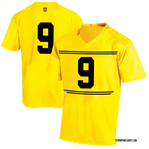 Game Men's Dorian Fleming Maryland Terrapins Under Armour Football College Jersey - Gold