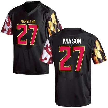 Game Men's Eli Mason Maryland Terrapins Football College Jersey - Black