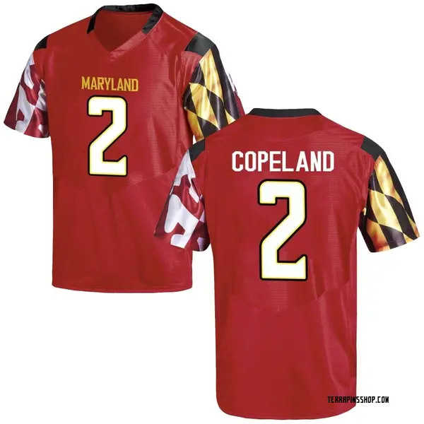 Game Men's Jacob Copeland Maryland Terrapins Under Armour Football College Jersey - Red