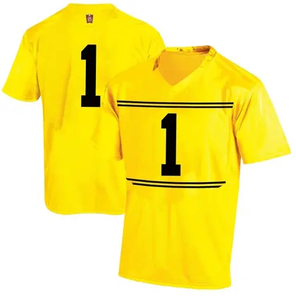 Game Men's Kaden Prather Maryland Terrapins Football College Jersey - Gold