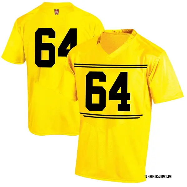 Game Men's Marcus Finger Maryland Terrapins Under Armour Football College Jersey - Gold