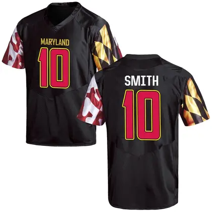 Game Men's Zymear Smith Maryland Terrapins Football College Jersey - Black