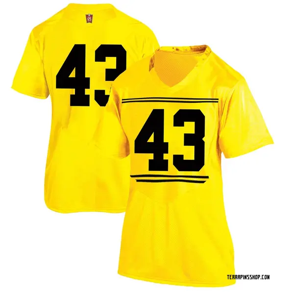 Game Women's Brenden Segovia Maryland Terrapins Under Armour Football College Jersey - Gold