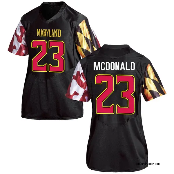Game Women's Colby McDonald Maryland Terrapins Under Armour Football College Jersey - Black
