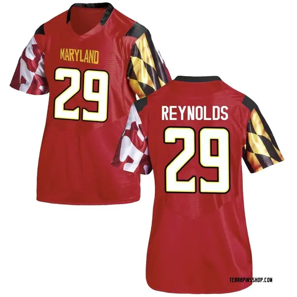 Game Women's Colin Reynolds Maryland Terrapins Under Armour Football College Jersey - Red