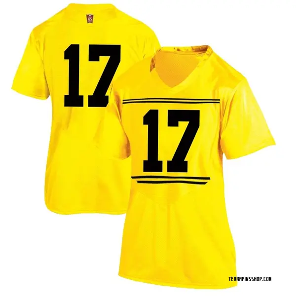 Game Women's Josiah McLaurin Maryland Terrapins Under Armour Football College Jersey - Gold