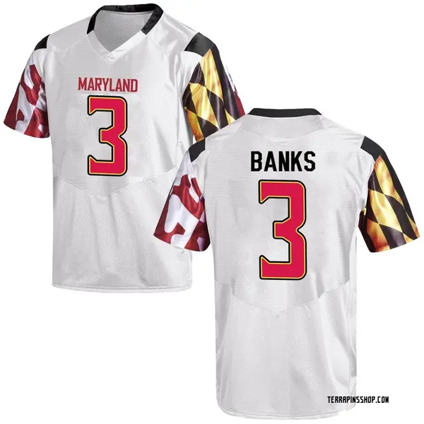 Game Youth Deonte Banks Maryland Terrapins Under Armour Football College Jersey - White