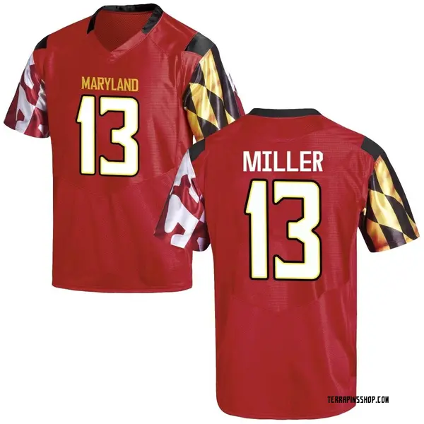 Game Youth Glendon Miller Maryland Terrapins Under Armour Football College Jersey - Red