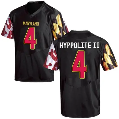 Game Youth Ruben Hyppolite II Maryland Terrapins Football College Jersey - Black