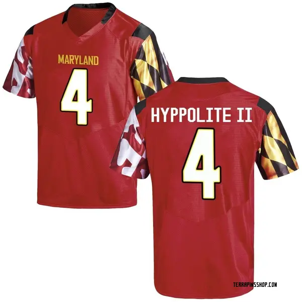 Game Youth Ruben Hyppolite II Maryland Terrapins Under Armour Football College Jersey - Red