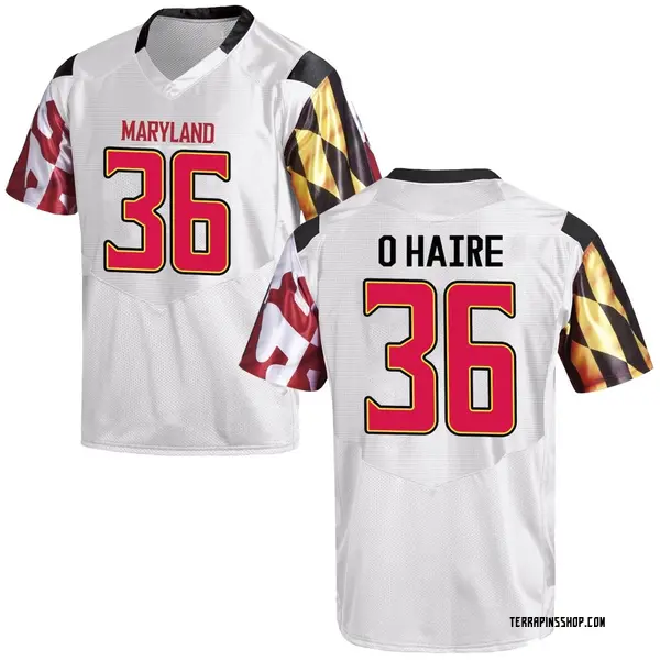 Game Youth Sean O'Haire Maryland Terrapins Under Armour Football College Jersey - White