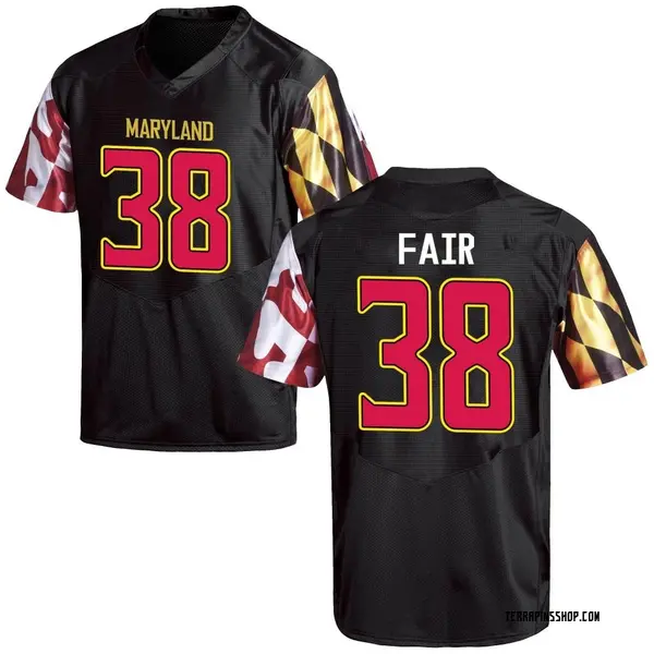 Replica Men's Jaiden Fair Maryland Terrapins Under Armour Football College Jersey - Black