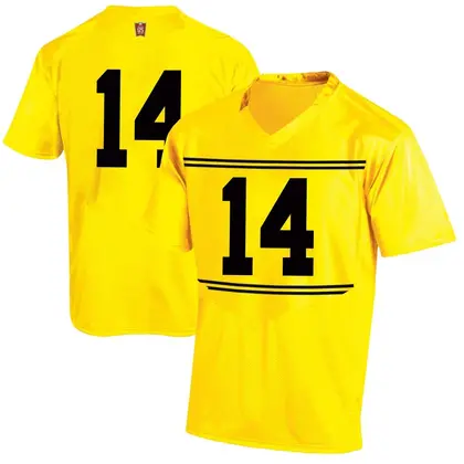Replica Men's Jamare Glasker Maryland Terrapins Football College Jersey - Gold