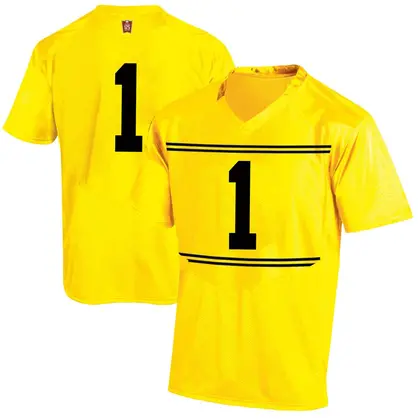 Replica Men's Marcus Fleming Maryland Terrapins Football College Jersey - Gold
