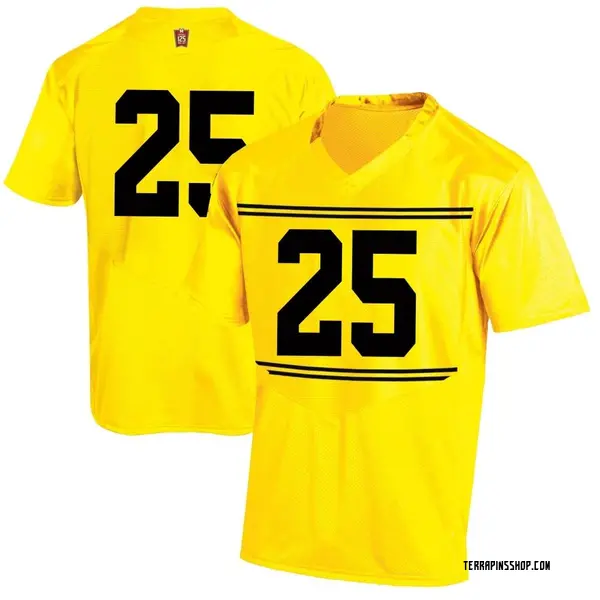 Replica Men's Nolan Ray Maryland Terrapins Under Armour Football College Jersey - Gold