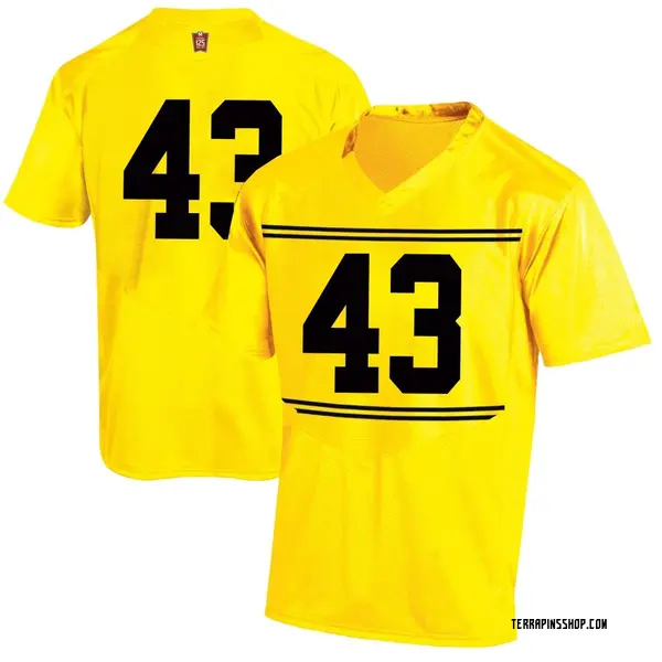 Replica Men's Philip Noyes Maryland Terrapins Under Armour Football College Jersey - Gold