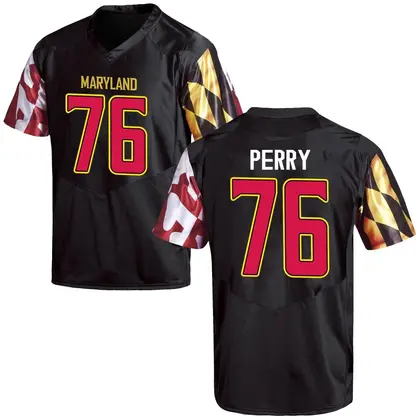Replica Men's Rahtrel Perry Maryland Terrapins Football College Jersey - Black