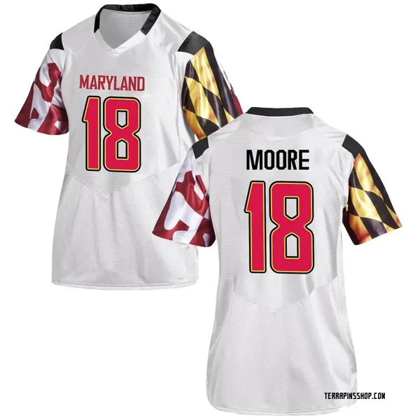 Replica Women's Alex Moore Maryland Terrapins Under Armour Football College Jersey - White