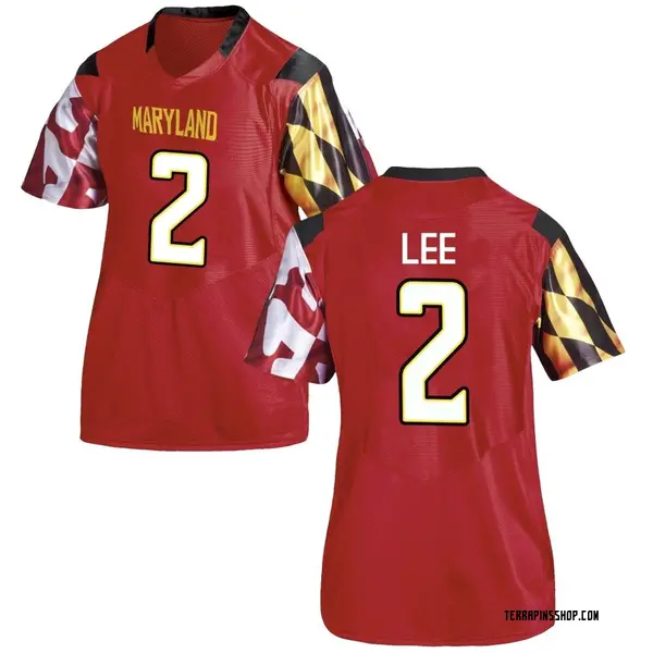 Replica Women's Braydon Lee Maryland Terrapins Under Armour Football College Jersey - Red