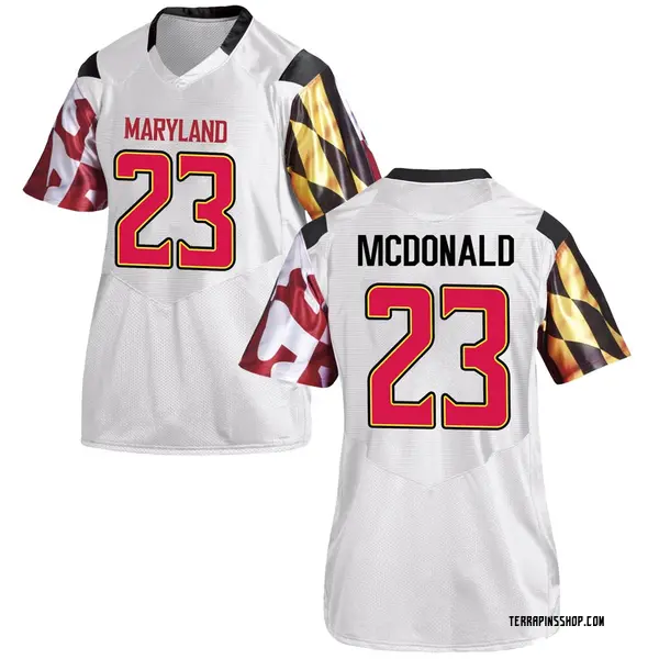 Replica Women's Colby McDonald Maryland Terrapins Under Armour Football College Jersey - White