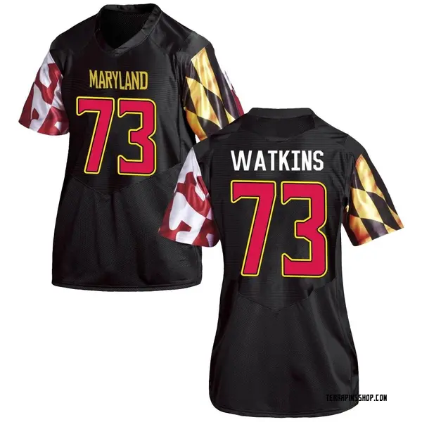 Replica Women's Davon Watkins Maryland Terrapins Under Armour Football College Jersey - Black