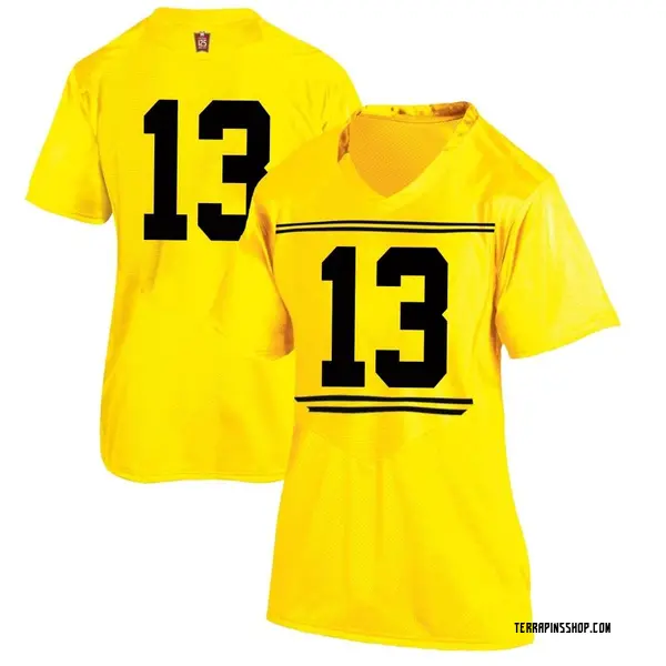 Replica Women's Glendon Miller Maryland Terrapins Under Armour Football College Jersey - Gold