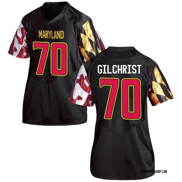 Replica Women's Jaylen Gilchrist Maryland Terrapins Under Armour Football College Jersey - Black