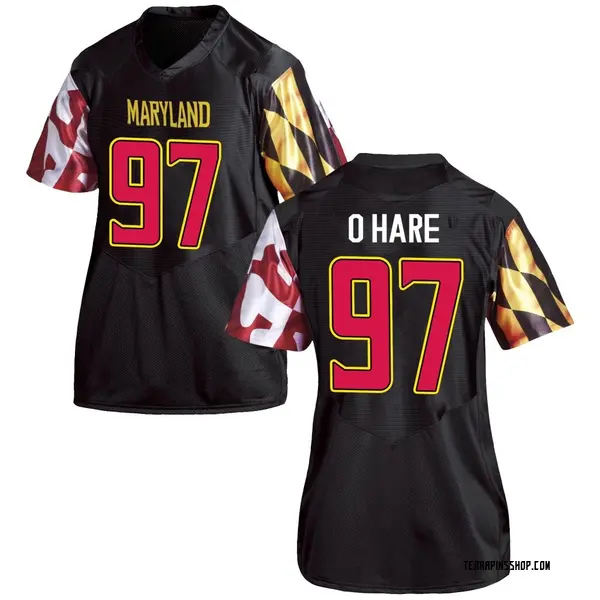 Replica Women's Luke O'Hare Maryland Terrapins Under Armour Football College Jersey - Black