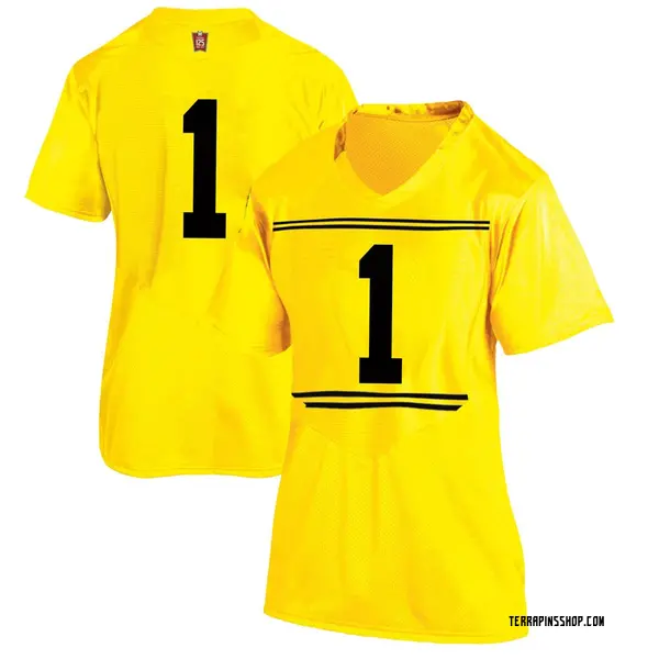 Replica Women's Marcus Fleming Maryland Terrapins Under Armour Football College Jersey - Gold