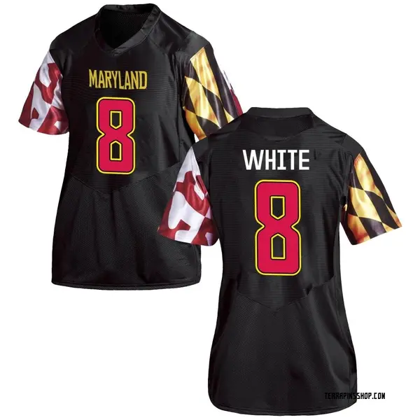 Replica Women's Mekhai White Maryland Terrapins Under Armour Black Football College Jersey - White