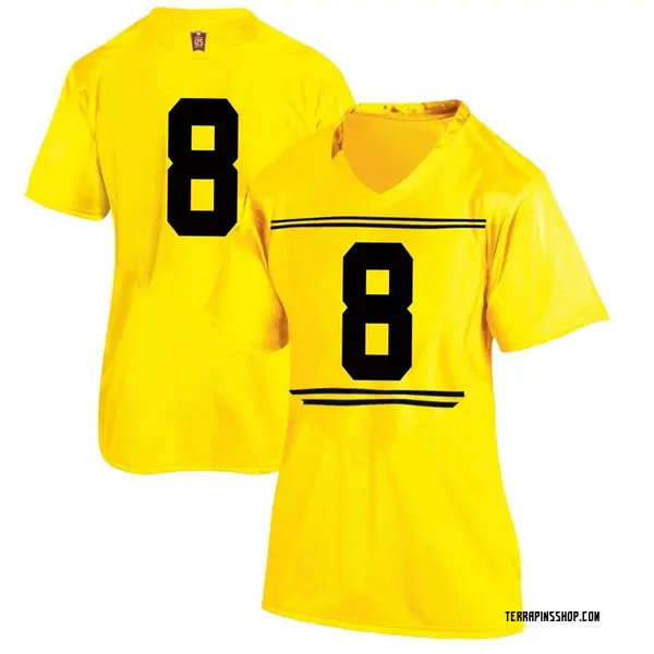 Replica Women's Mekhai White Maryland Terrapins Under Armour Football College Jersey - Gold