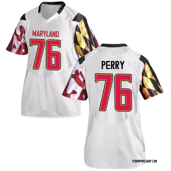 Replica Women's Rahtrel Perry Maryland Terrapins Under Armour Football College Jersey - White
