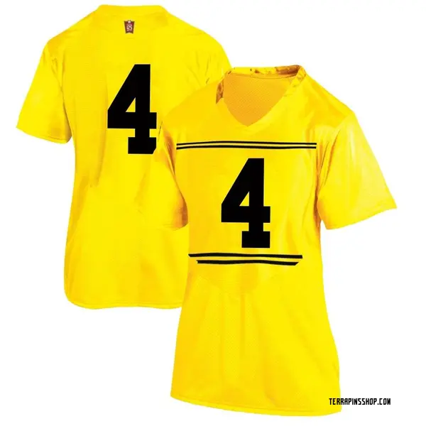 Replica Women's Ruben Hyppolite II Maryland Terrapins Under Armour Football College Jersey - Gold