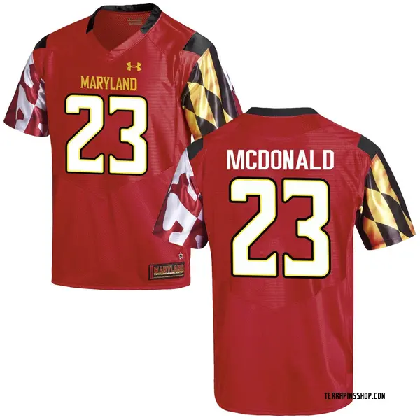 Replica Youth Colby McDonald Maryland Terrapins Under Armour Football College Jersey - Red