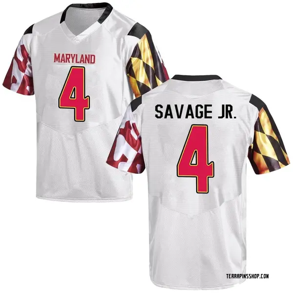 Replica Youth Darnell Savage Jr. Maryland Terrapins Under Armour Football College Jersey - White