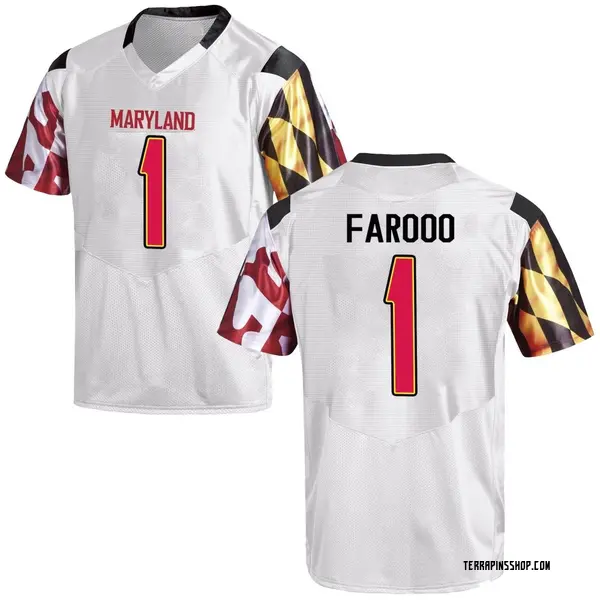 Replica Youth Jalil Farooq Maryland Terrapins Under Armour Football College Jersey - White