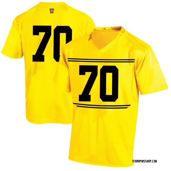 Replica Youth Jaylen Gilchrist Maryland Terrapins Under Armour Football College Jersey - Gold