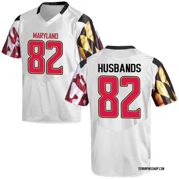 Replica Youth Leron Husbands Maryland Terrapins Under Armour Football College Jersey - White