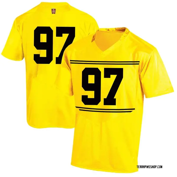 Replica Youth Luke O'Hare Maryland Terrapins Under Armour Football College Jersey - Gold