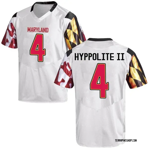 Replica Youth Ruben Hyppolite II Maryland Terrapins Under Armour Football College Jersey - White